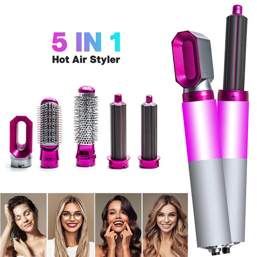 5 in 1 Hair Dryer Hot Comb air Professional Curling Iron Hair Straightener Styling Tool wrap For Dyson Airwrap Hair Dryer Househ